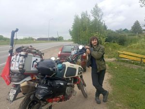 Мәскәүдән авылга кадәр мотоциклда тугыз сәгатькә якын вакыт эчендә кайткан.